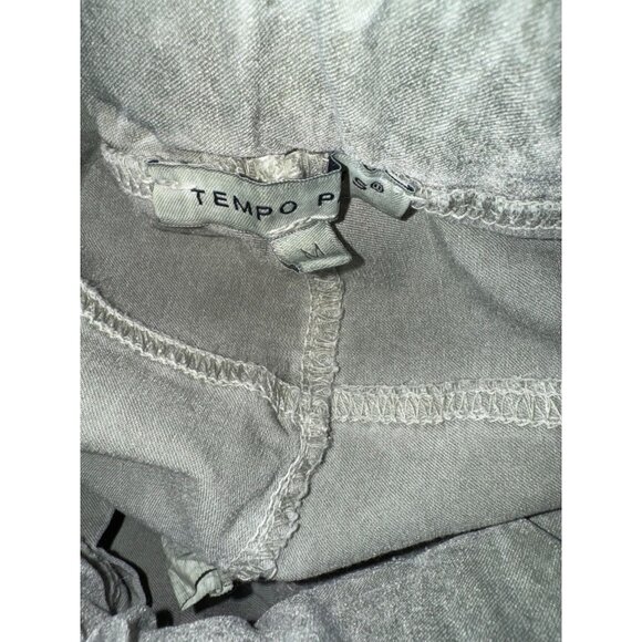 Tempo Paris Gray Jogger Pants With Camo Star Patches - Picture 9 of 12